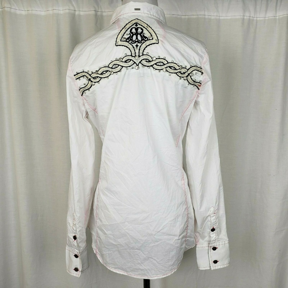 Roar Rhinestone Embellished Western Shirt - Picture 5 of 6